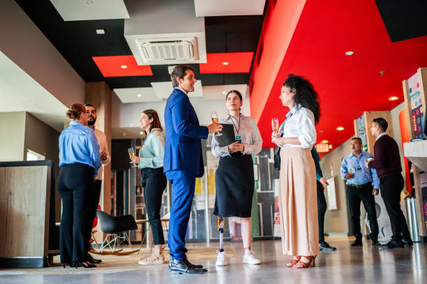 istock Business people talking during business seminar 2181583217
