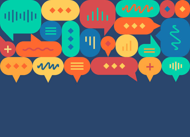 Speech Bubble Talking Chatting Quote Communication Abstract Background Frame Talking chatting speech bubble communication diversity politics polling survey quote modern abstract background. social inclusion stock illustrations