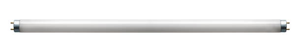 istock Fluorescent daylight lamp isolated on a white background 2181591158
