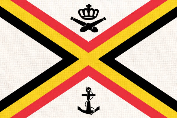 Finnish national flag on the Helsinki to Suomenlinna ferry