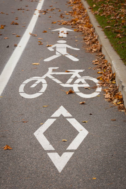 Road Sign on Asphalt
