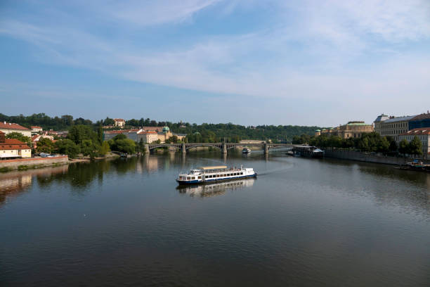 istock Vltava River and Old Town Prague, Czech Republic 2181616570