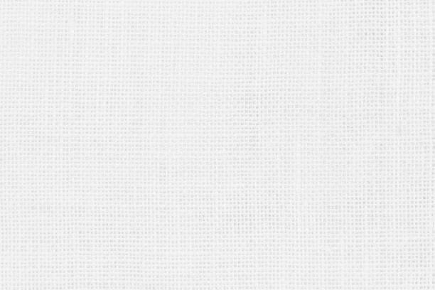 istock Jute hessian sackcloth woven texture pattern background in light white color textile. White canvas fabric, linen cotton cloth rough texture background of watercolour paper craft blank cardboard empty. 2181620550