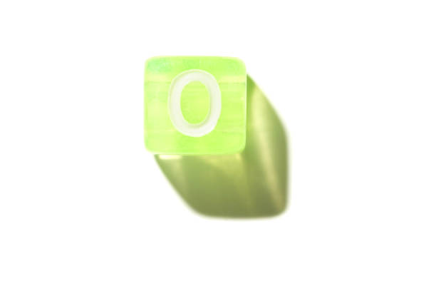 Minimal green soap with translucent texture and shadow on white background.