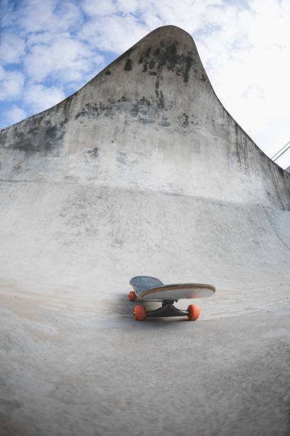 Modern concrete skatepark in cit