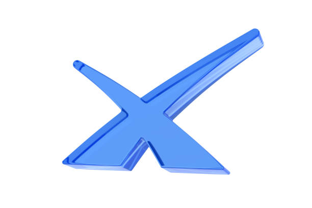 Transparent rejection sign on white background. Isolated 3D illustration