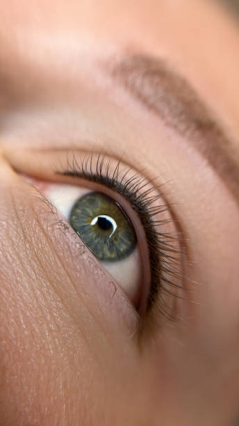 istock permanent make up , close up woman eye beautiful 2181653535
