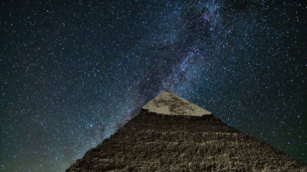 istock Egypt Pyramid of Khafre Starry Sky Under Milky Way Galaxy 2181653547