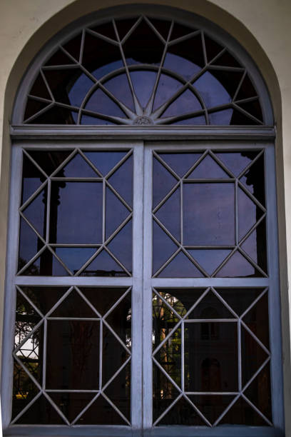 istock Hidden Treasure Wrought Iron Window with Classic Charm 2181655227