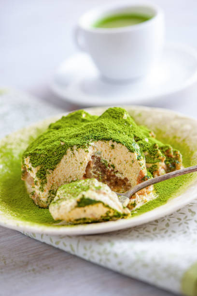istock Matcha Tiramisu with Green Tea Latte Cup 2181659346