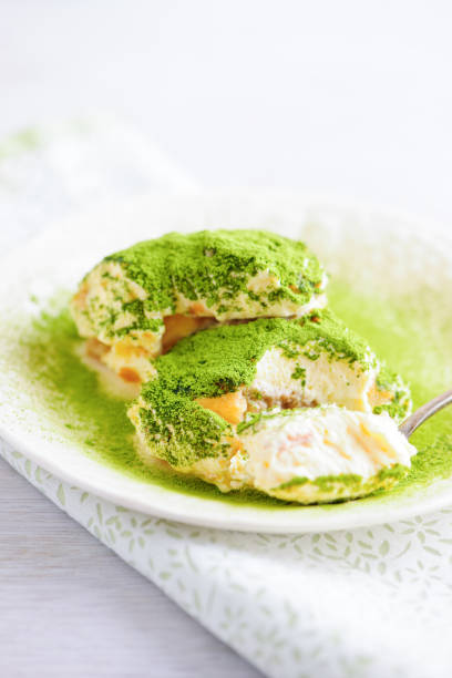 istock Matcha Tiramisu Close-up 2181661394
