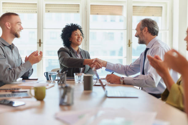 istock Successful agreement on a business meeting! 2181666644
