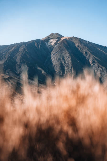 istock Teide with a blurry background of grass 2181668226