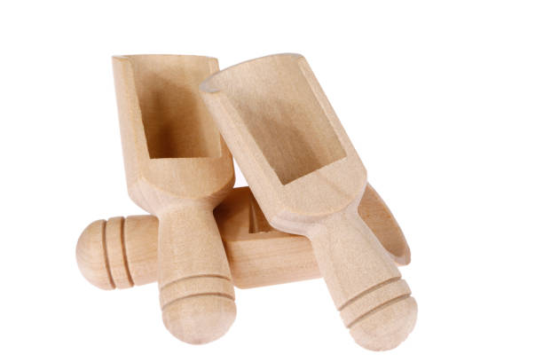 istock Wooden shovel on a white background 2181671929