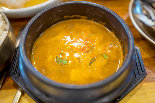 Kimchi Soup Korean Food background