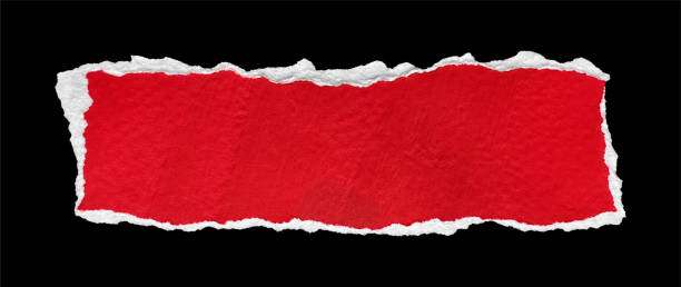 istock Red and White Textured Ripped Paper Piece 2181682046