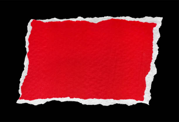 istock Red and White Textured Ripped Paper Piece 2181682058