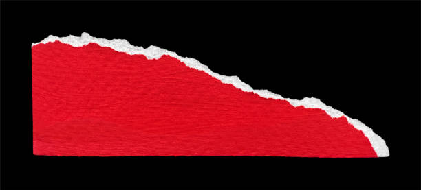 istock Red and White Textured Ripped Paper Piece 2181682091