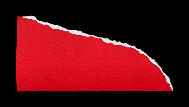 istock Red and White Textured Ripped Paper Piece 2181682119