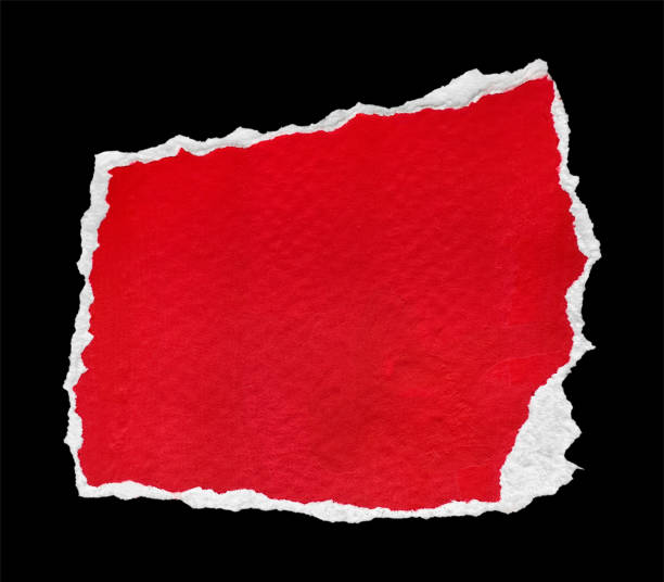 istock Red and White Textured Ripped Paper Piece 2181682122