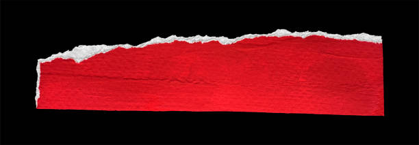 istock Red and White Textured Ripped Paper Piece 2181682135
