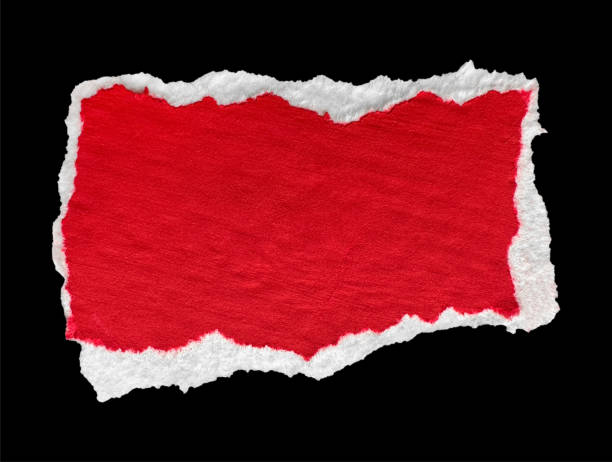 istock Red and White Textured Ripped Paper Piece 2181682172