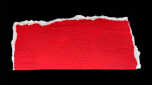 istock Red and White Textured Ripped Paper Piece 2181682192