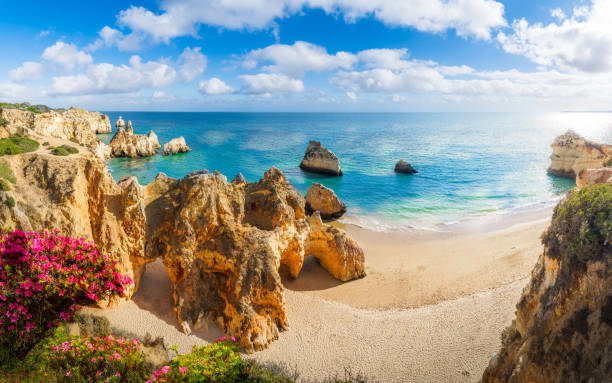 istock Praia dos Tres Irmaos,  Algarve 2181683756