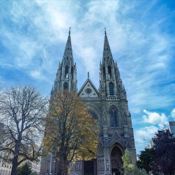 Paris, the Sainte-Clotilde basilica, in the 7e arrondissement