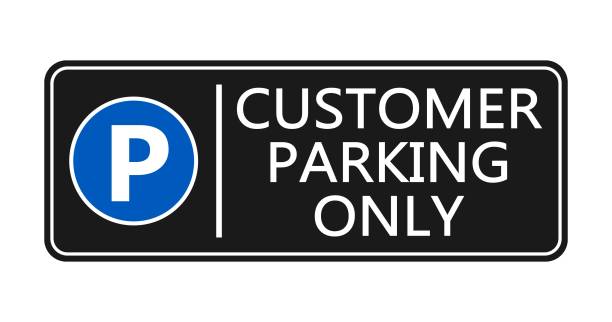 120+ Customer Parking Signs Stock Illustrations, Royalty-Free