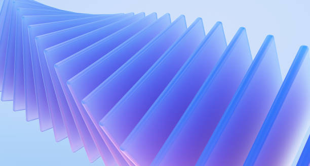 istock Minimal geometric background with wavy detailed shape. 2181696386