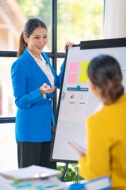 istock Two Asian businesswomen are deeply engaged in a discussion about data analysis work on a computer screen with graphs and charts. Showcase teamwork 2181696566