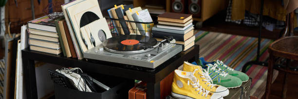 istock Secondhand footwear and other items 2181699668
