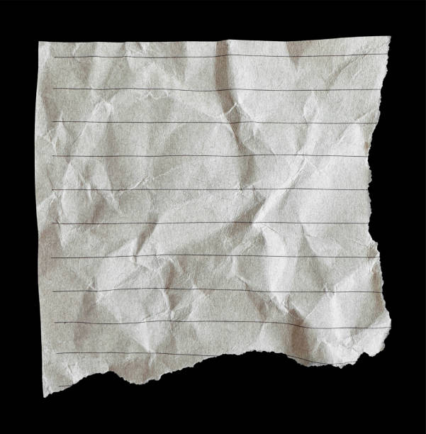 istock Brown Torn Crumpled Old Craft Lined Paper Piece 2181704632
