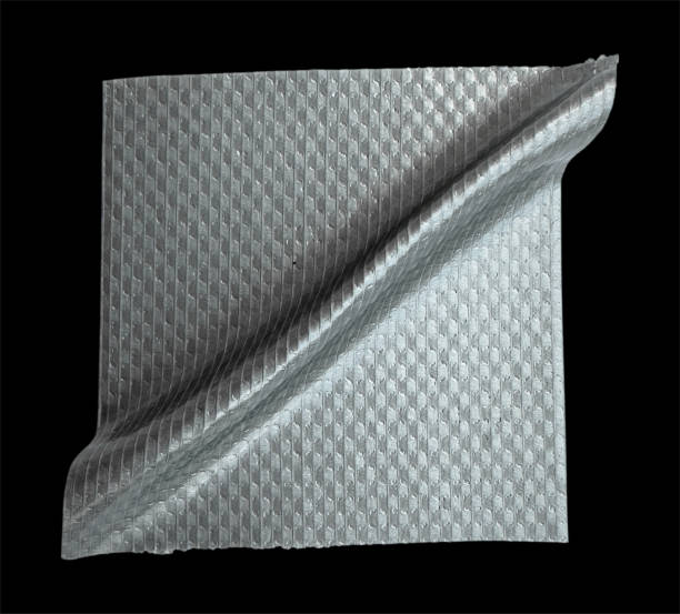 istock Gray Textured Crumpled Ripped Duct Tape 2181715518
