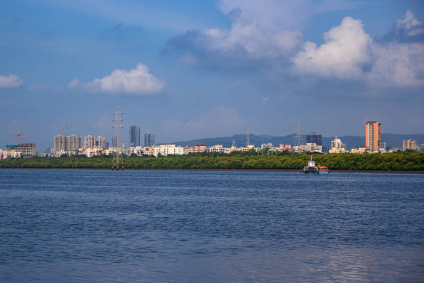 istock Panoramic view of Mumbai from the water 2181718177