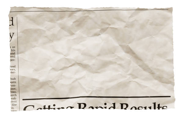 istock Stained old newspaper clipping with blank space for your copy 2181721303