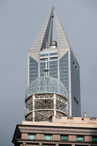 Tomorrow Square skyscraper, height 285 mt, overlooking People's square, Shanghai, China.