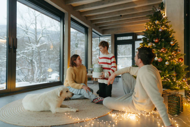 istock Christmas family portrait 2181726340