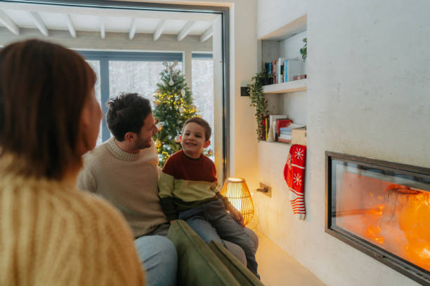 istock Christmas family portrait 2181726343