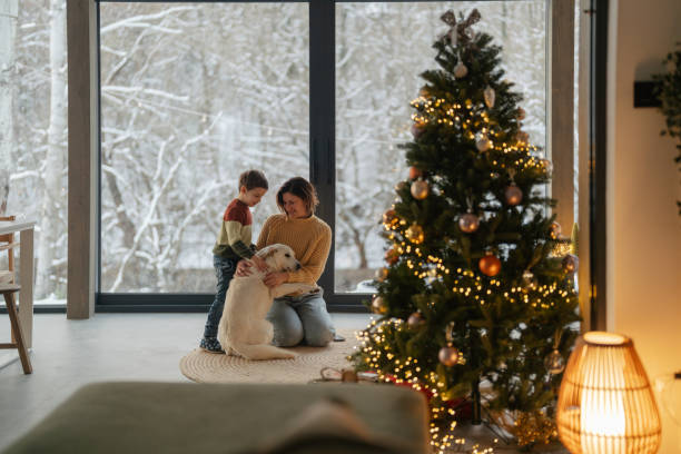 istock Christmas with our dog 2181726393