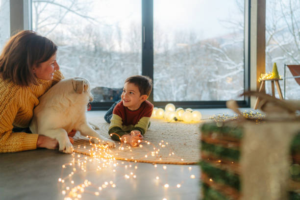 istock Christmas with our dog 2181726411