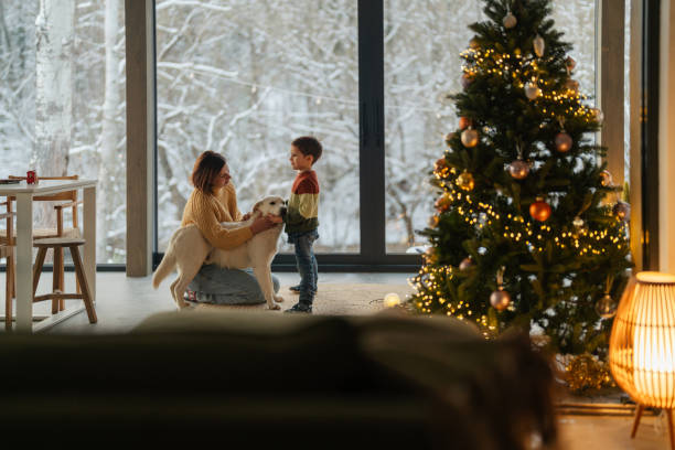 istock Christmas with our dog 2181726412