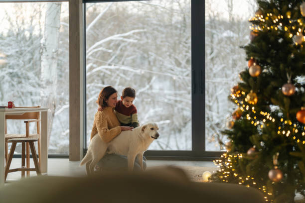 istock Christmas with our dog 2181726436