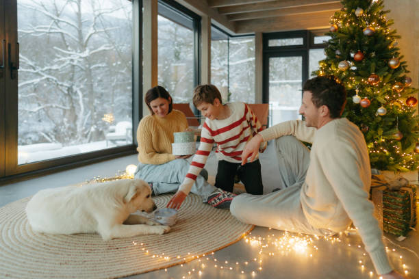 istock Christmas family portrait 2181726447