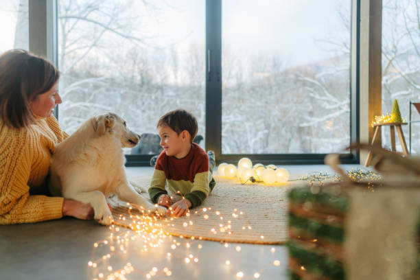 istock Christmas with our dog 2181726448
