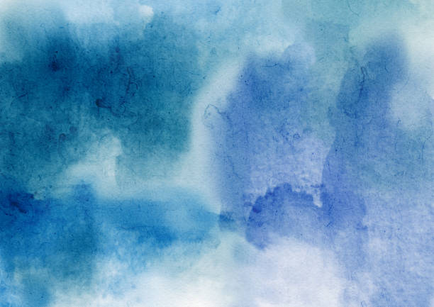 istock Soft purple watercolor background. Watercolor paper textured canvas element for text design, greeting card, template. Purple color hand painted illustration 2181732184
