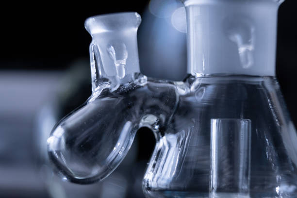 Antique lab glassware with fine detail