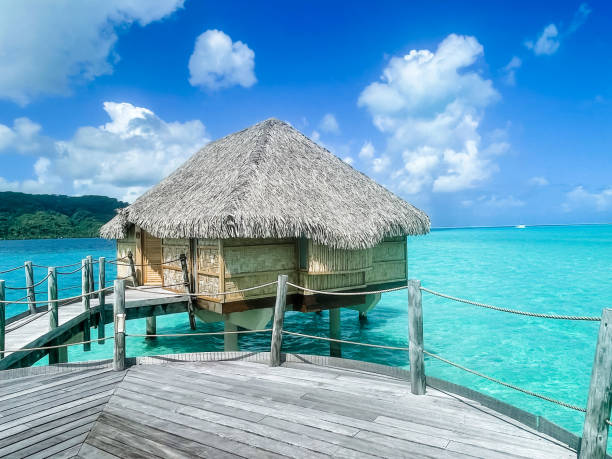 istock Taha’a island overwater bungalow South Pacific 2181736427