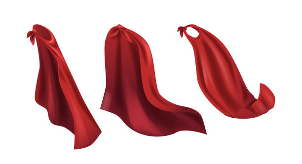 istock Set Of Three Vibrant Red Classic Superhero Capes, Symbolizing Power, Adventure, And Strength, Realistic 3d Vector Mockup 2181742135